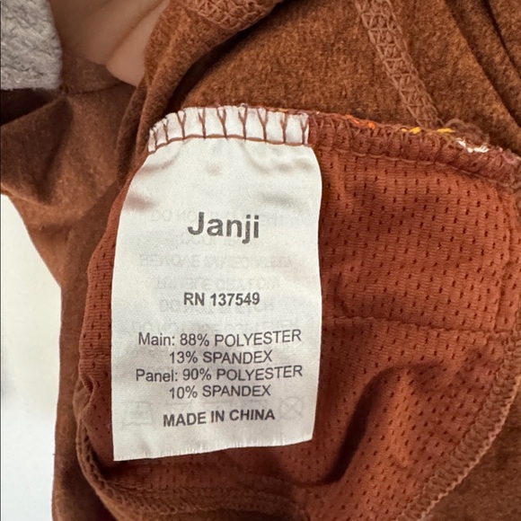 Janji Brown Hooded Long Sleeve Top Size Small - Picture 6 of 7